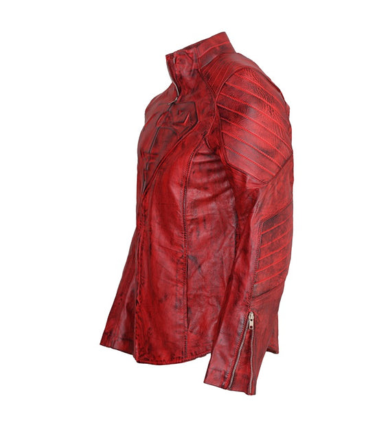 Clark Kent Smallville Superman Leather Jacket Costume Gifts for Him Halloween Costume