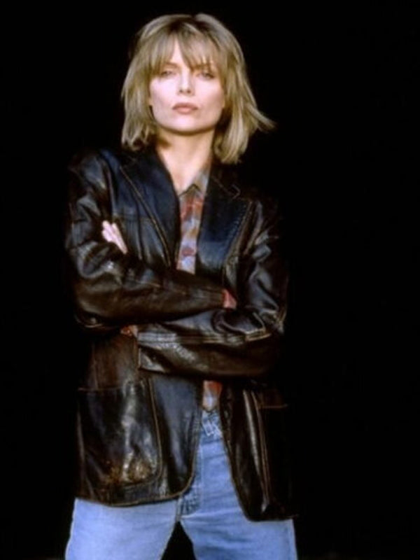 Dangerous Minds Michelle Pfeiffer Brown Leather Blazer