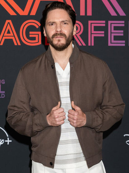 Daniel Bruhl Premiere Brown Cotton Jacket Black Friday Sale