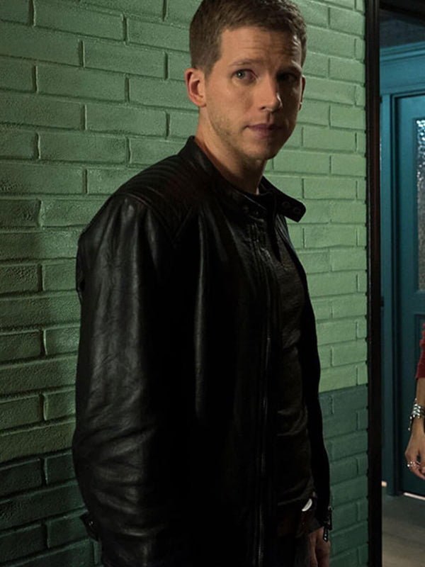 Dash Parker Minority Report Black Leather Biker Jacket Black Friday Sale
