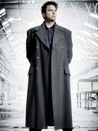 Doctor Who Captain Jack Harkness Gray Wool Coat