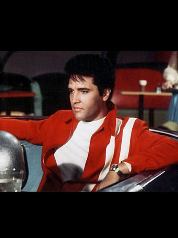 Elvis Presley King Of Rock Vintage Leather Jacket Shop now