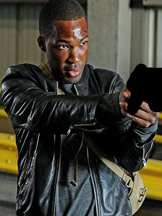 Eric Carter 24 legacy Black Bomber Leather Jacket Black Friday Sale