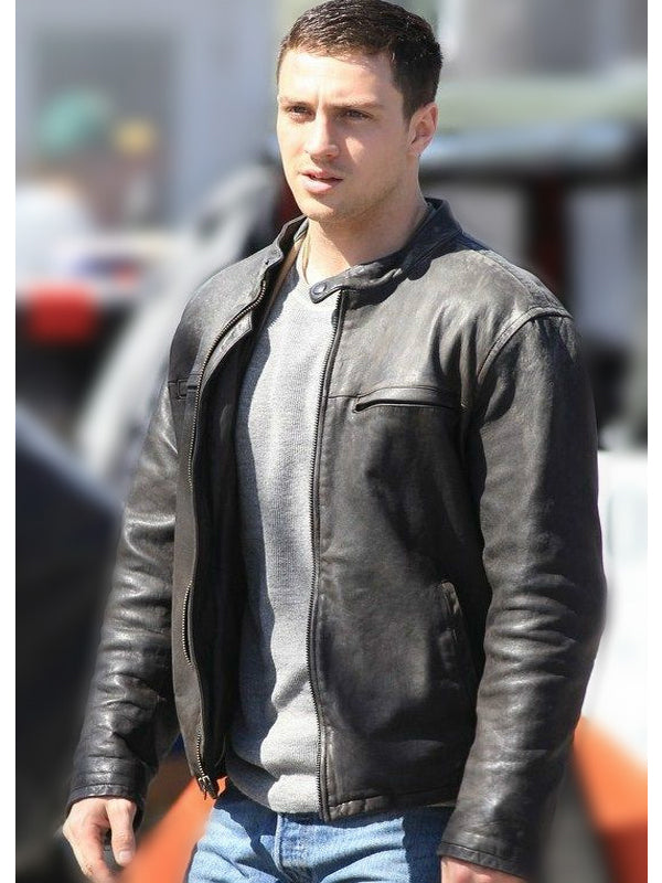 Godzilla Aaron Taylor Johnson Black Leather Jacket