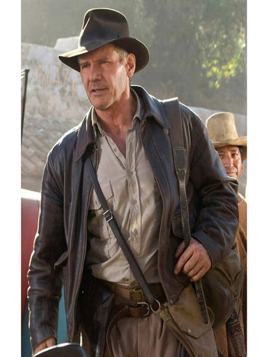Indiana Jones and The Dial Of Destiny Distressed Leather Jacket