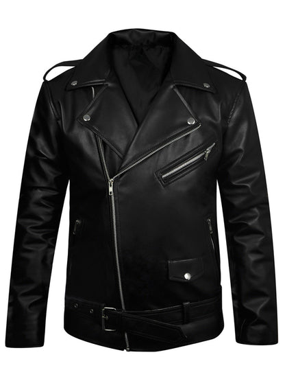 Jughead Jones Southside Serpents Snake Riverdale Black Leather Jacket Free Shipping