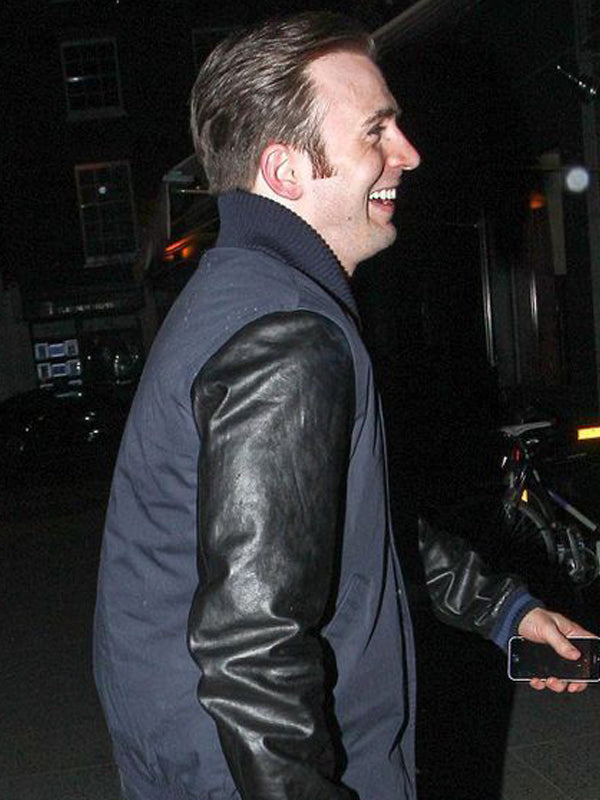 Knives Out Chris Evans Cotton Varsity Jacket New year Sale
