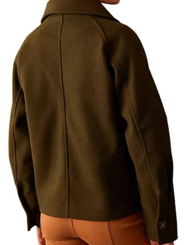 Kylie Bunbury Big Sky Green Wool Jacket Shop now