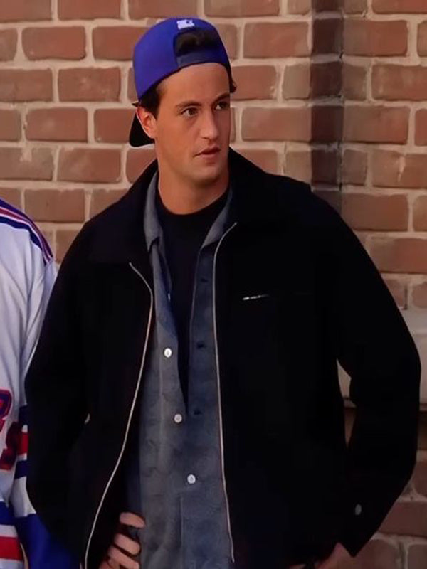 Matthew Perry TV Series Friends Black Cotton Jacket