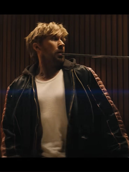 Miami Vice The Fall Guy Ryan Gosling Black Leather Jacket veste en cuir