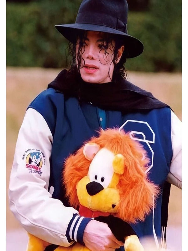 Michael Jackson Sega Varsity Wool Jacket Free Shipping UK USA Canada