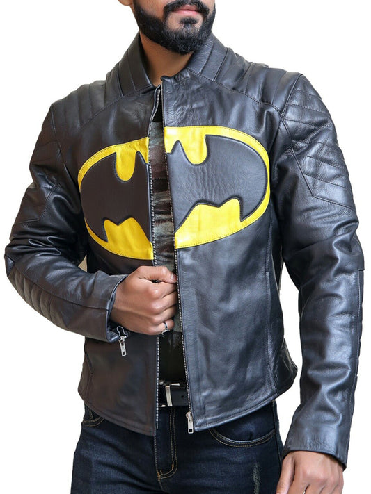 Michael Keaton Batman 1989 Leather Jacket Halloween Sale