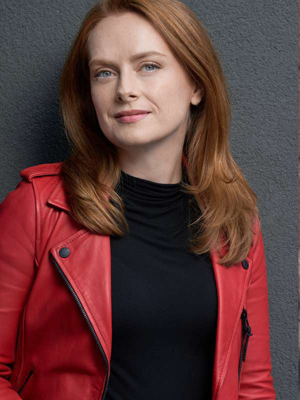Our Christmas Mural Alex Paxton Red Leather Jacket Free Shipping UK USA Canada