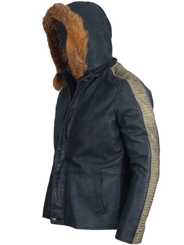 Star Wars Cassian Andor Diego Luna Leather Jacket Comic Con