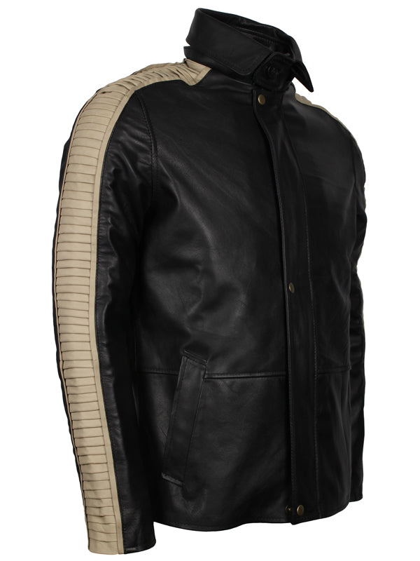 Star Wars Diego Luna Cassian Andor Black Leather Jacket Halloween costume