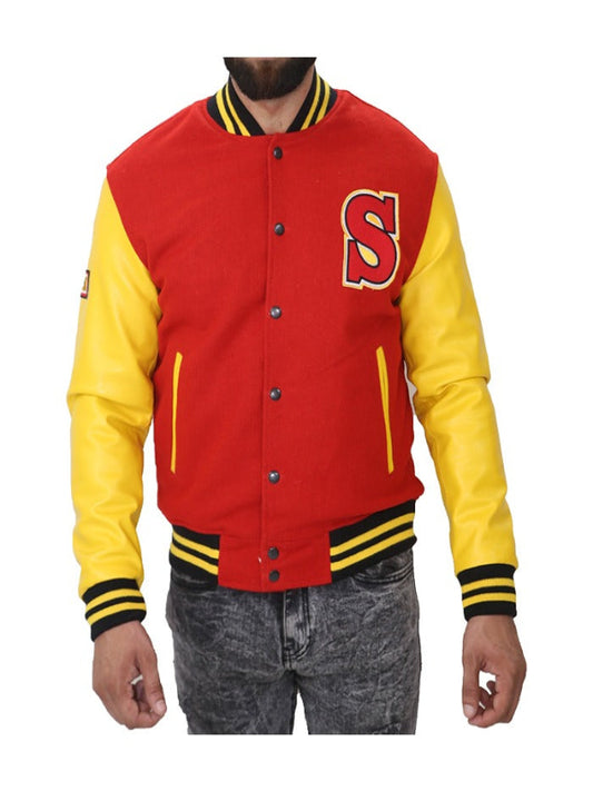 Superman Smallville Tom Welling Crows Varsity Jacket Free Shipping UK USA Europe