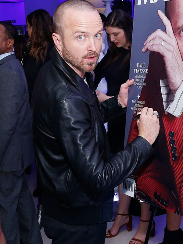 The Breaking Bad Aaron Paul Classic Leather Jacket Celebrity Sale