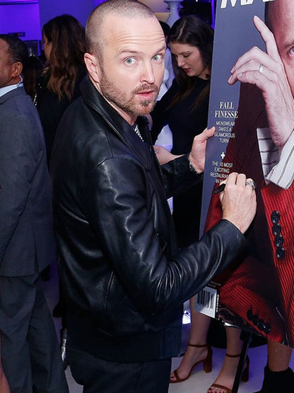 The Breaking Bad Aaron Paul Classic Leather Jacket Celebrity Sale