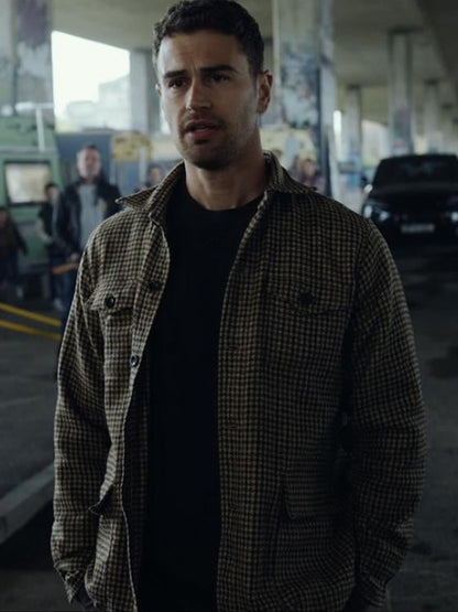 The Gentlemen Theo James Wool Houndstooth Jacket Buy now