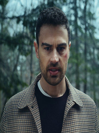 The Gentlemen Theo James Wool Houndstooth Jacket Free Shipping UK USA Canada