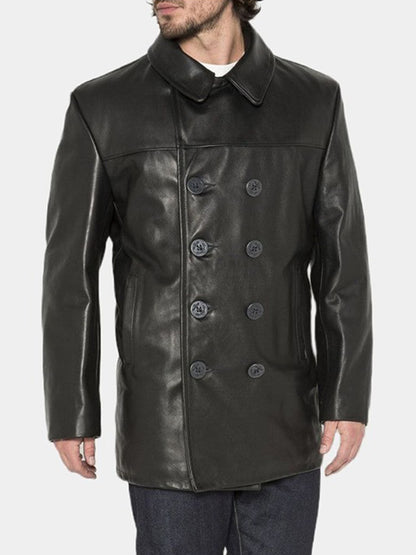 The Walking Dead City Negan Black Leather Coat Halloween Costume