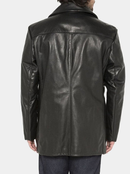 The Walking Dead City Negan Black Leather Coat Sale