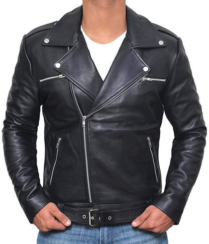 The Walking Dead Jeffrey Dean Morgan Negan Leather Jacket Shop now