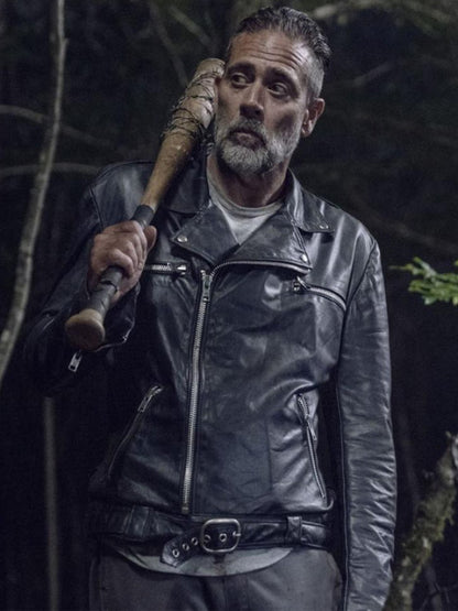 The Walking Dead Jeffrey Dean Morgan Negan Leather Jacket