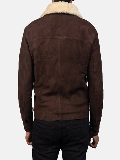 The Walking Dead Rick Grimes Brown Suede Jacket Shop now