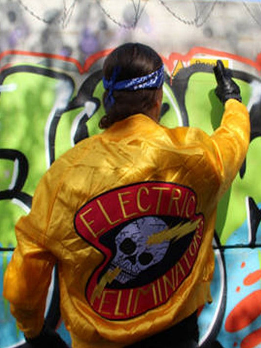 The Warriors Electric Eliminators Satin Yellow Jacket
