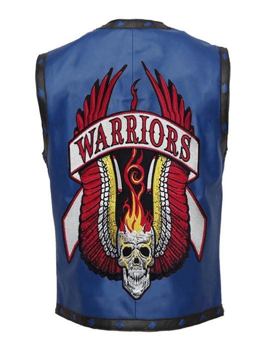 The Warriors Leather Motorcycle Vest Costume