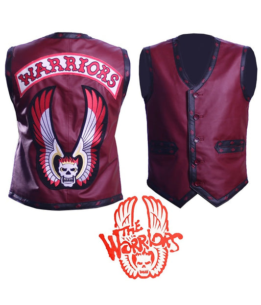 The Warriors Michael Beck Biker Leather Vest Costume