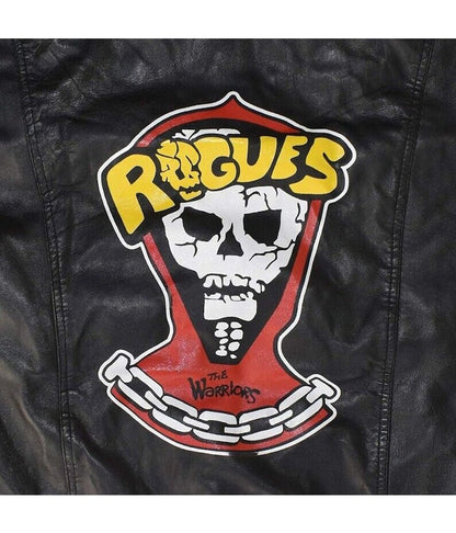 The Warriors Rogues Biker Black Leather Vest Gifts For Him