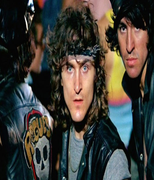 The Warriors Rogues Biker Black Leather Vest UK USA Free Shipping