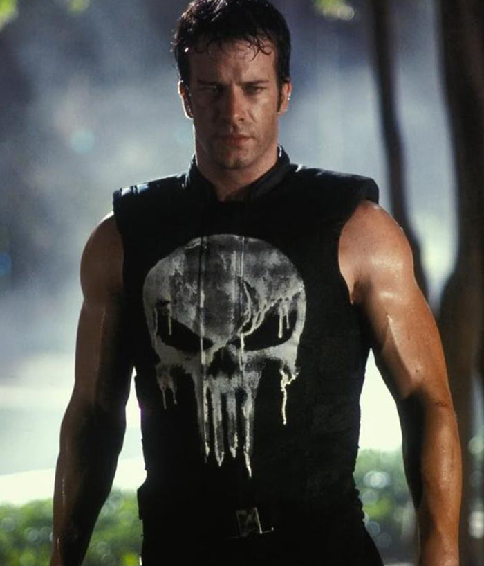 Thomas Jane The Punisher Tactical Black Leather Vest