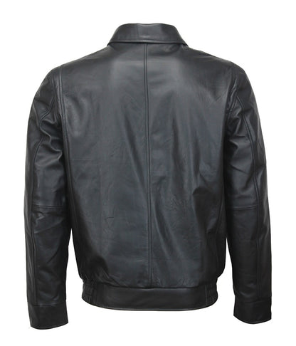 Tony Soprano The Sopranos Black Leather Jacket Thanksgiving Sale