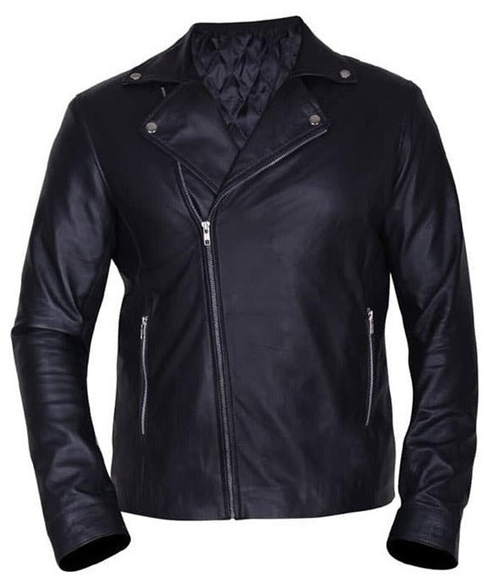 WWE Finn Balor Black Leather Biker Jacket Shop now
