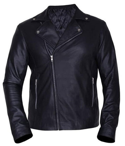 WWE Finn Balor Black Leather Biker Jacket Shop now