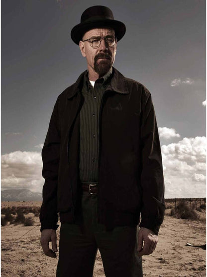 Walter White The Breaking Bad Black Cotton Jacket veste en cuir