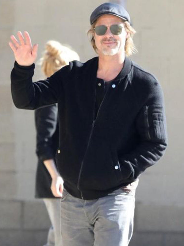 Wolves Brad Pitt Classic Black Wool Jacket Buy now