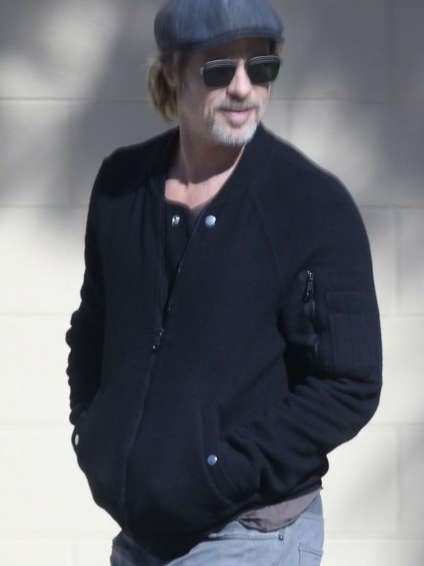 Wolves Brad Pitt Classic Black Wool Jacket Shop now