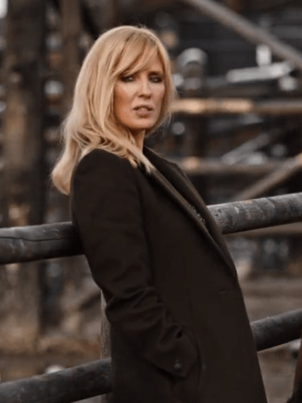 Women Beth Dutton Yellowstone Green Wool Coat Womens Winter Autumn Outfits