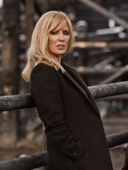 Women Beth Dutton Yellowstone Green Wool Coat Womens Winter Autumn Outfits