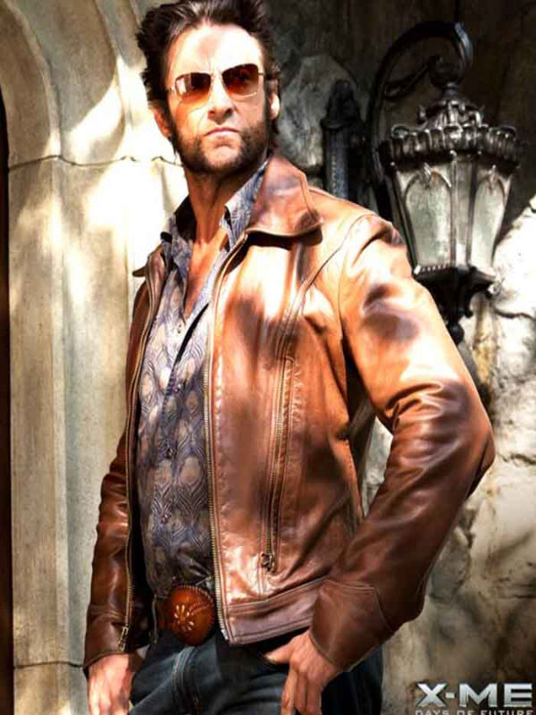 X Men Days of Future Past Wolverine Hugh Jackman Leather Jacket Black Friday Sale