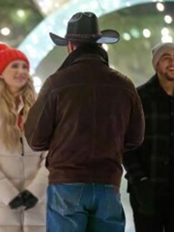 A Royal Montana Christmas Warren Christie Leather Jacket