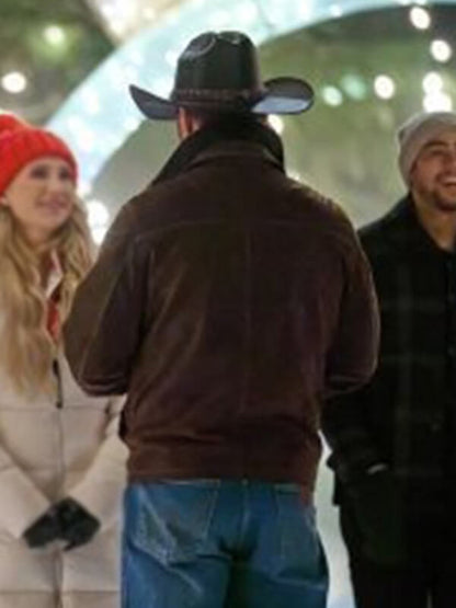 A Royal Montana Christmas Warren Christie Leather Jacket
