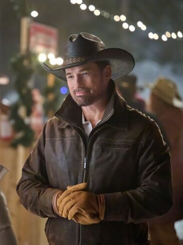 A Royal Montana Christmas Warren Christie Leather Jacket