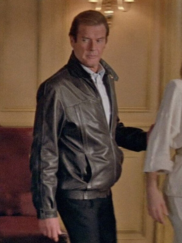 A View To A Kill James Bond Black Leather Jacket
