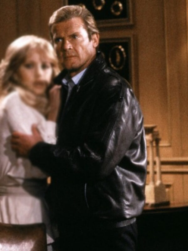 A View To A Kill James Bond Black Leather Jacket
