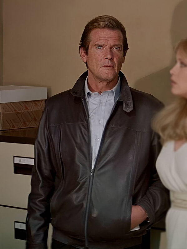 A View To A Kill James Bond Black Leather Jacket